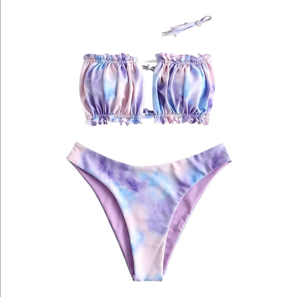 *NEW* Ruffle Tie Dye Bikini Swimsuit